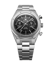 Nivada Grenchen 68002Q77 F77 Chrono Mecaquartz Carbon 38mm Black