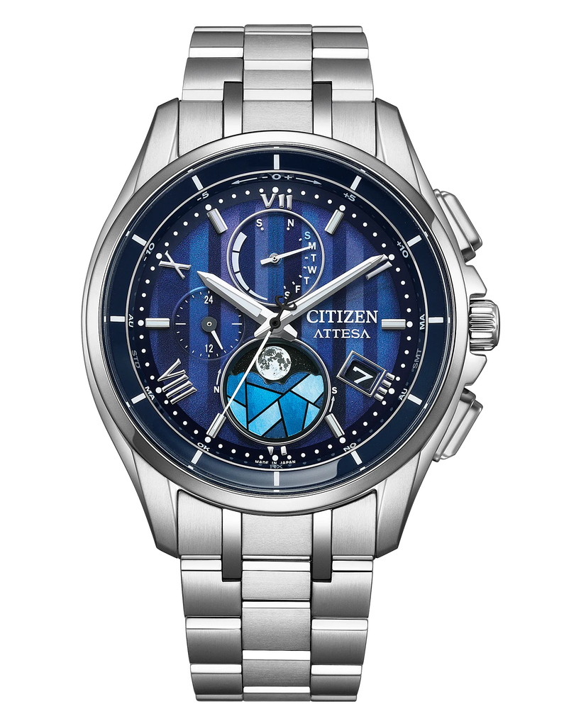 Citizen BY1000-51L Attesa Stained Glass Atomic Timekeeping Moonphase Eco-Drive