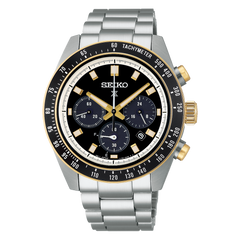 Seiko Prospex SSC941 Speedtimer Two-Tone Black Dial Solar Chronograph