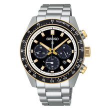 Seiko Prospex SSC941 Speedtimer Two-Tone Black Dial Solar Chronograph