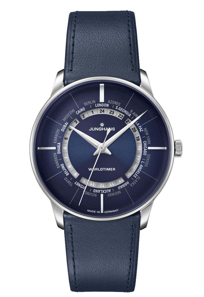 Junghans 27/3010.01 Meister Worldtimer Blue Dial Automatic 40mm