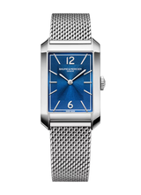 Baume et Mercier 10671 Hampton Sunburst Blue Dial Quartz Milano Mesh Strap