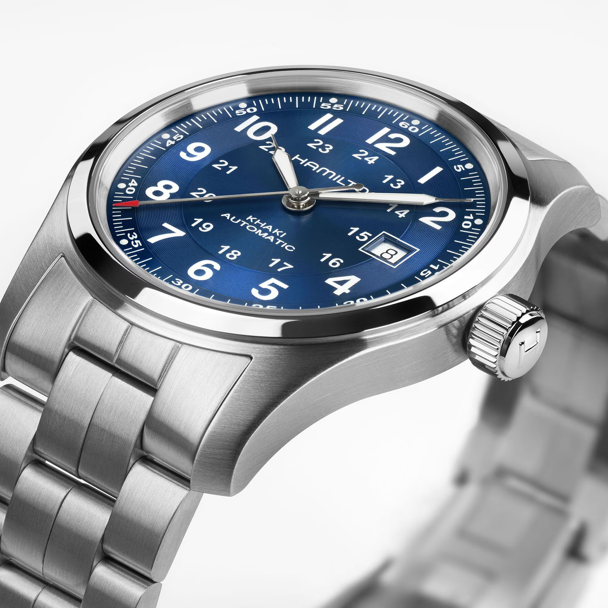 Hamilton H70605140 Khaki Field Auto Blue Sunburst 42mm Bracelet Automatic