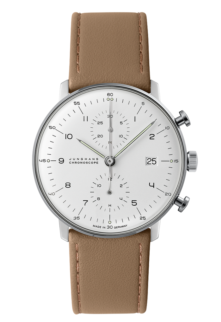 Junghans 27/4502.02 max bill Chronoscope Automatic White Dial