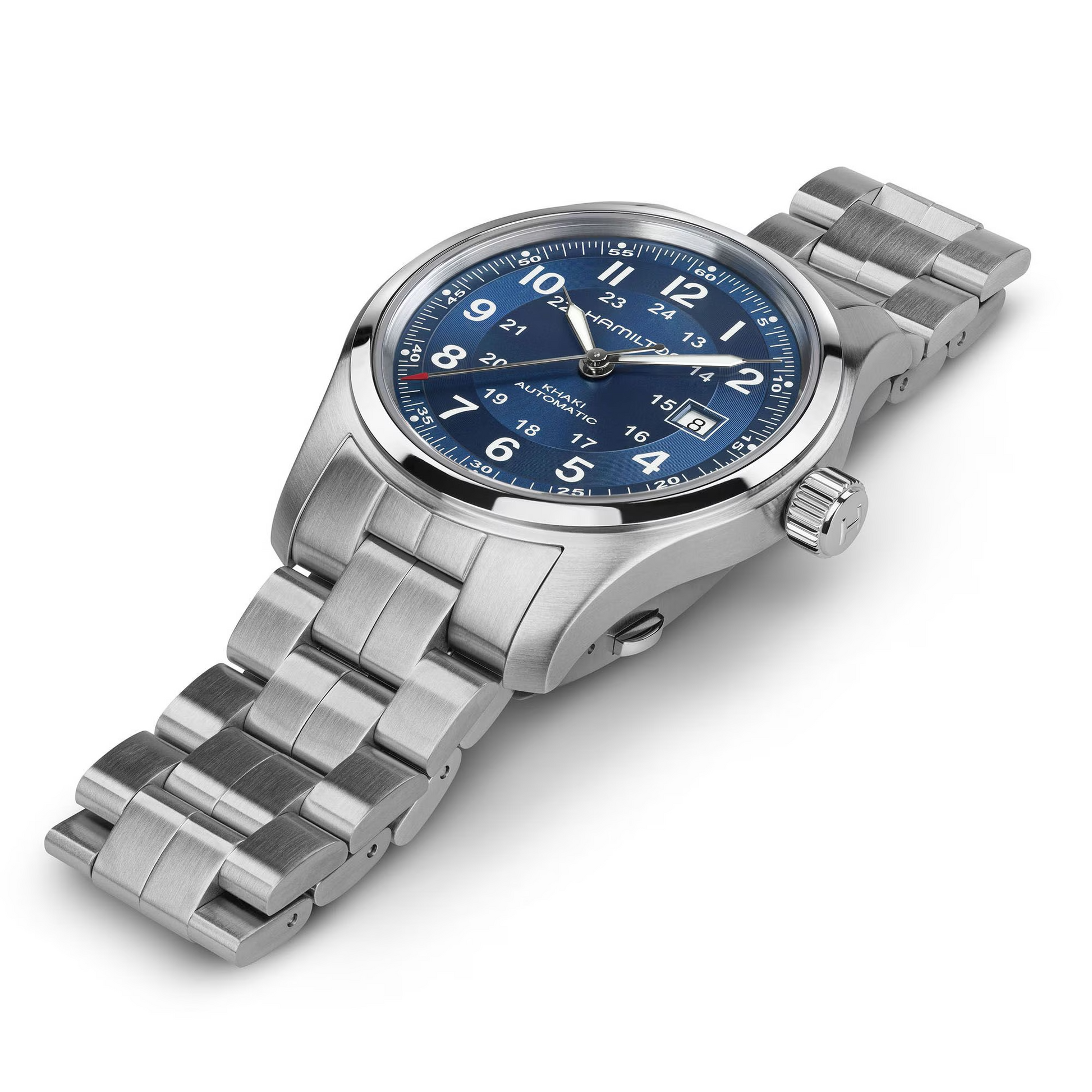 Hamilton H70605140 Khaki Field Auto Blue Sunburst 42mm Bracelet Automatic