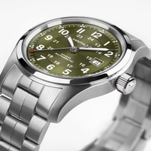 Hamilton H70605160 Khaki Field Automatic 42mm Olive Green Sunburst Stainless Steel