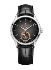 Baume et Mercier 10758 Clifton Baumatic Moonphase Date Grey 39mm