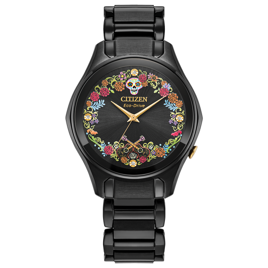 Citizen EM1175-51W Sugar Skull Pixar Coco Day of the Dead Eco-Drive