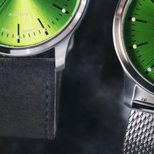 Muhle Glashutte M1-40-76-1-LBV Panova Lime Dial Suede Strap Automatic