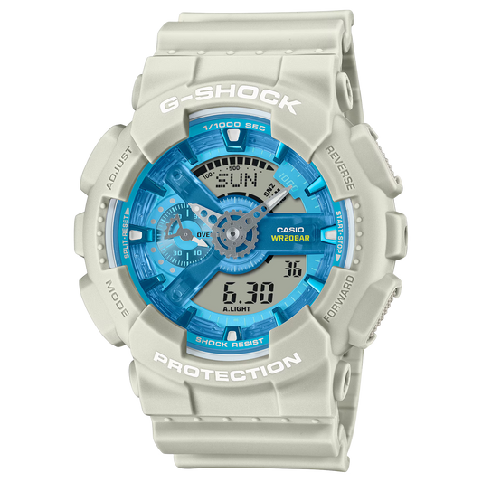 G-Shock GA110AS-5A 110 Series Cool Blue Waters Desert Sand Beige