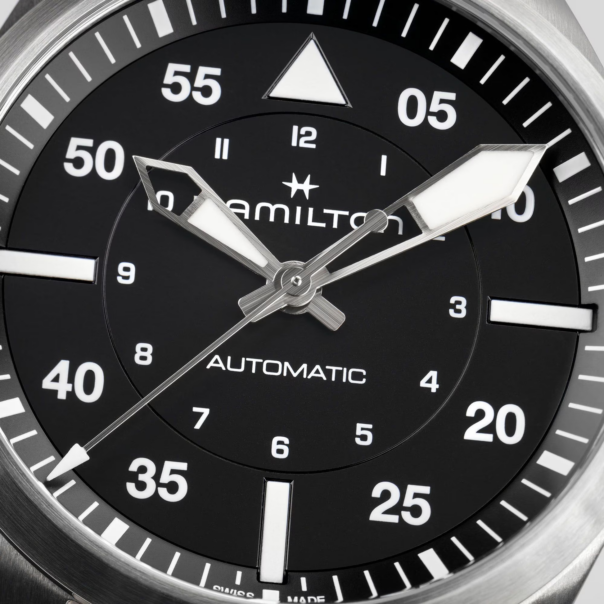 HAmILTon 腕時計 Hamilton H76305130 Khaki Aviation Pilot Auto 39mm Black Dial