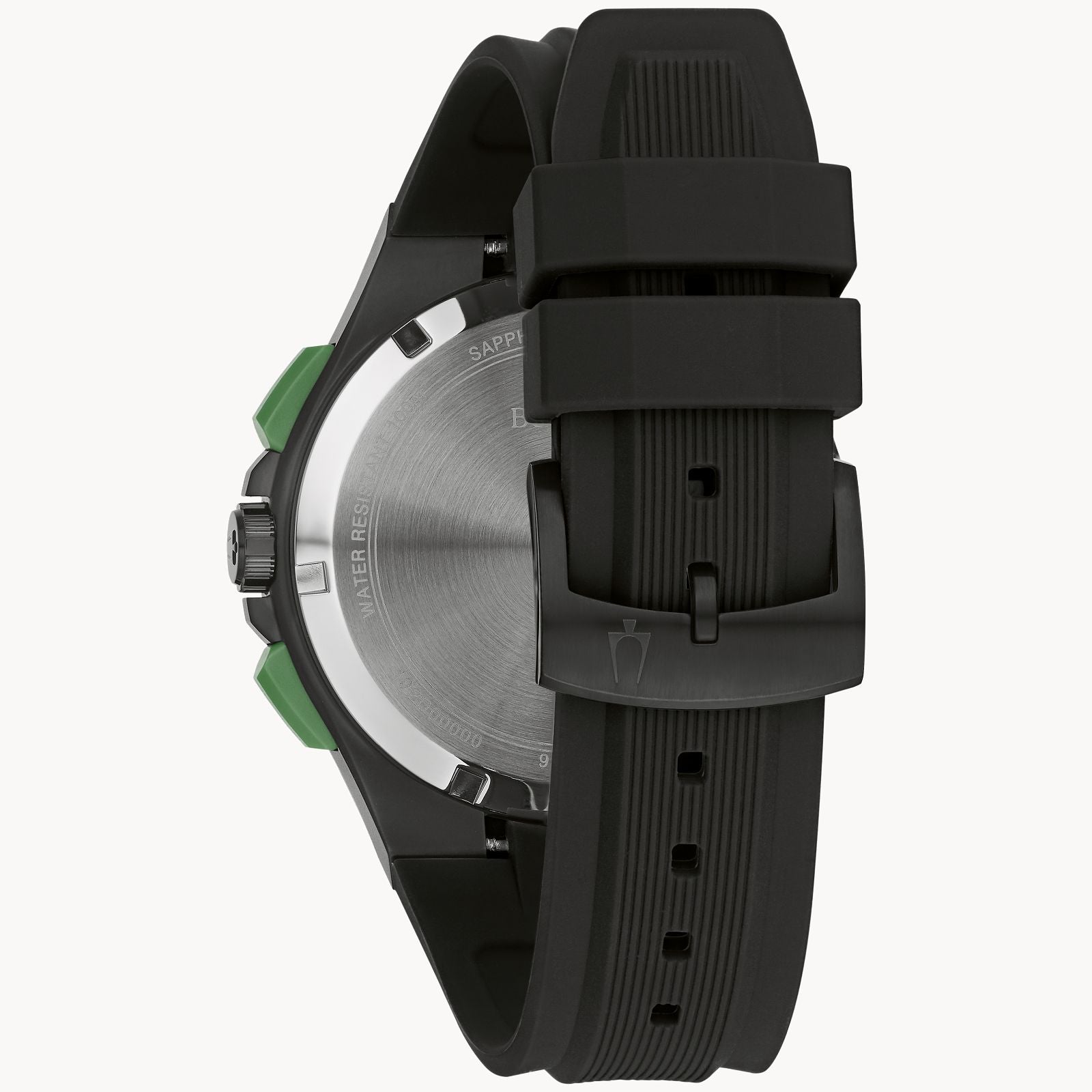 Bulova 98B381 Maquina Green Ion Plated Steel