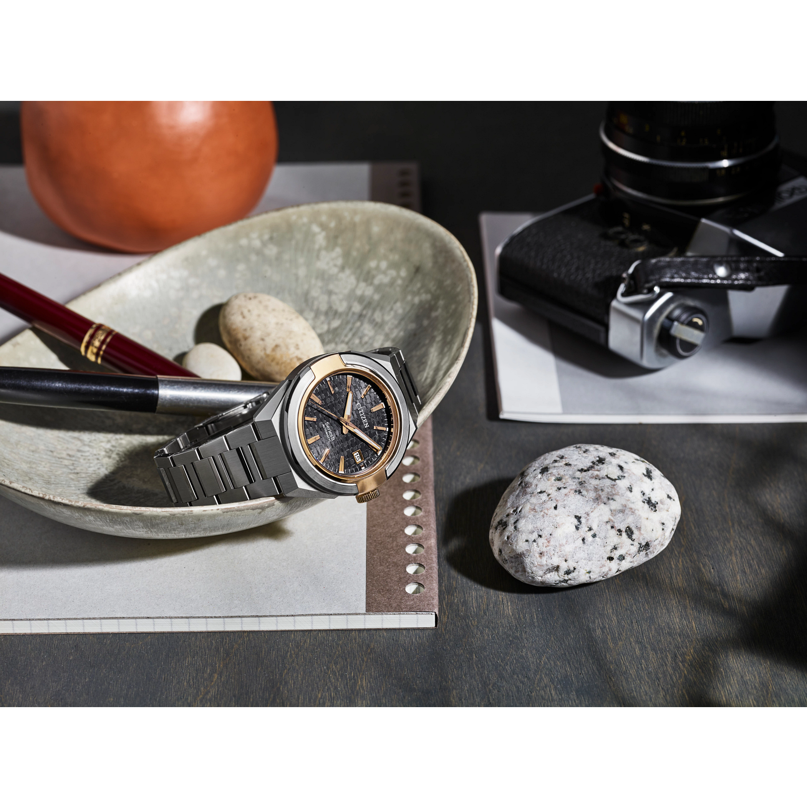Citizen NA1034-51H Series8 870 Textured Gray Dial Automatic
