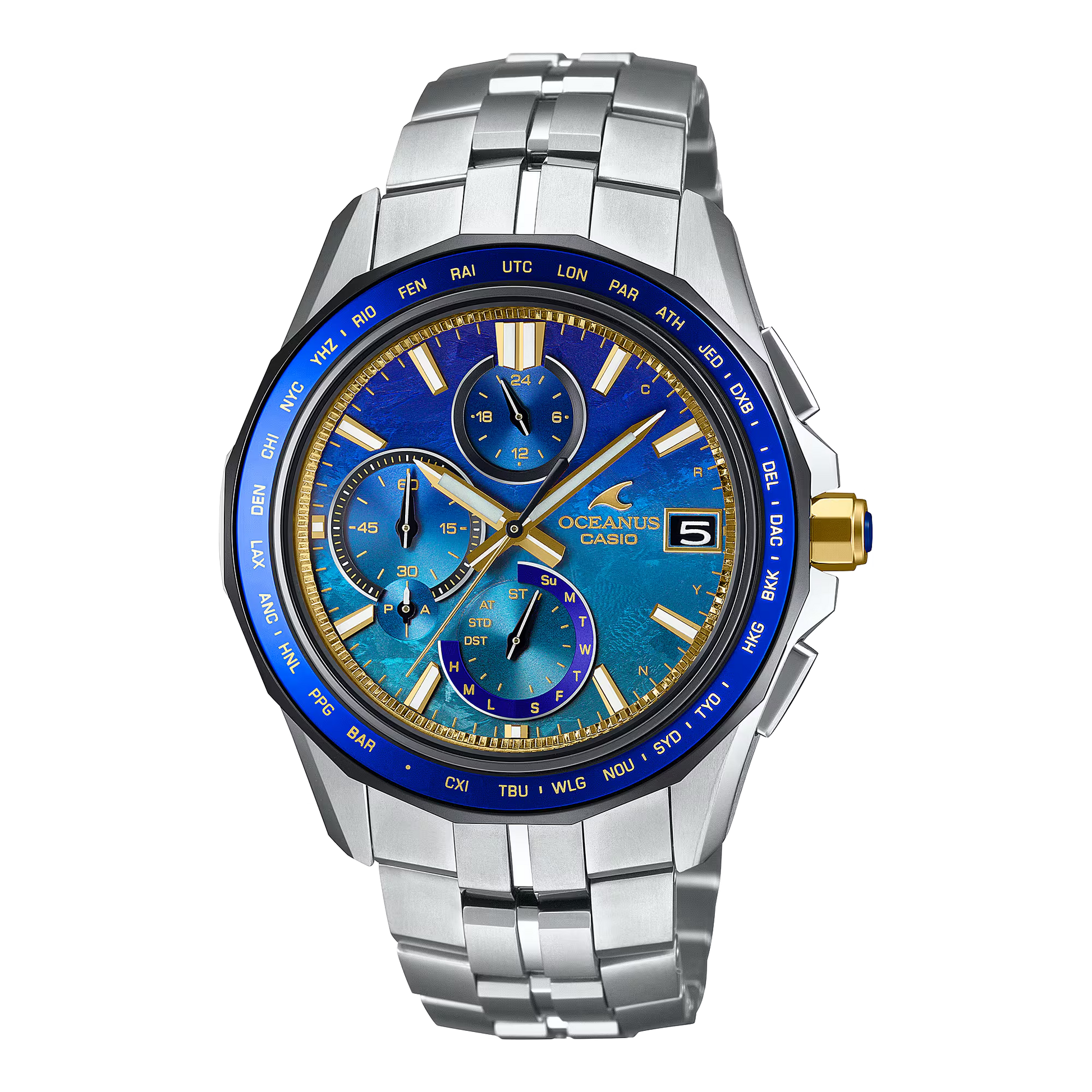 Casio Oceanus OCWS7000SS-2A 50th Anniversary Manta Sky and Sea