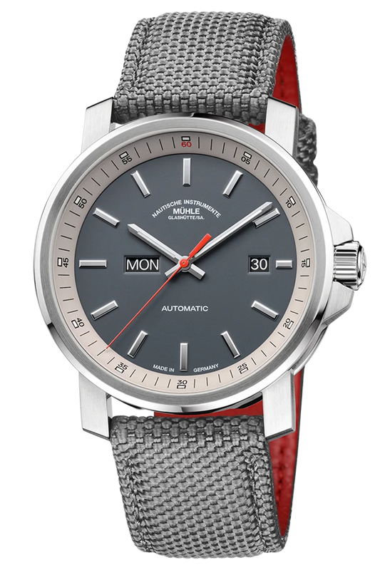 Muhle Glashutte M1-25-34-CB 29er Day Date Grey Canvas Strap Automatic