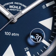 Muhle Glashutte M1-41-02-MB-II S.A.R. Rescue-Timer Nautical Blue Automatic Bracelet