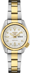 Seiko 5 Sports SRE004 Street Smart Two-Tone Silver Dial Automatic Ladies