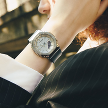 G-Shock GMS2110-1A7 Metal Octagonal Light Silver Dial Ana-Digi Ladies Watch