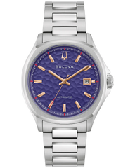 Bulova 96B484 Tony Bennett NYC Purple Hammered Dial Automatic