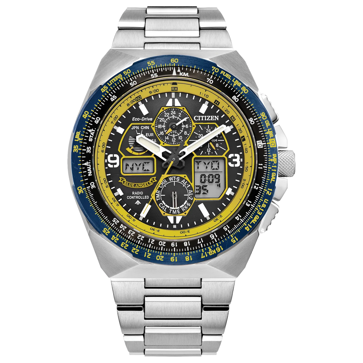 Citizen JY8125-54L Blue Angels Promaster Skyhawk A-T Atomic Timekeeping