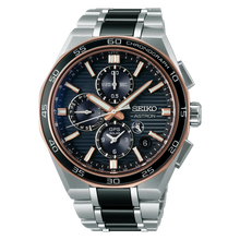 Seiko Astron SSH180 GPS Solar Two Tone Rose Gold Black Dial Titanium Limited Edition