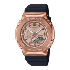 G-Shock GMS2110PG1A4 Metal Covered Mid-Sized Black Resin Octagonal Ana-Digi