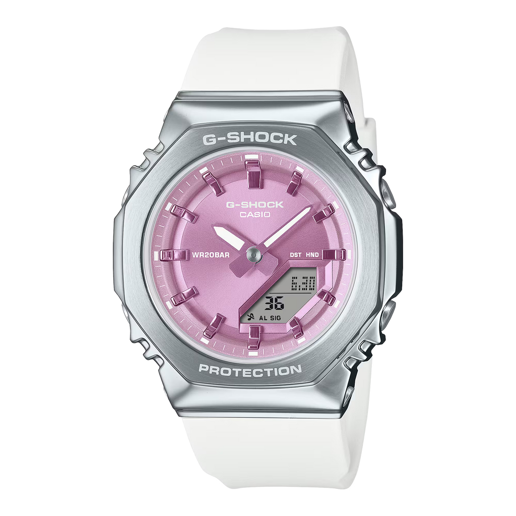 G-Shock GMS2110-7A6 Analog-Digital Octagon Metal Gleam Pink Ladies