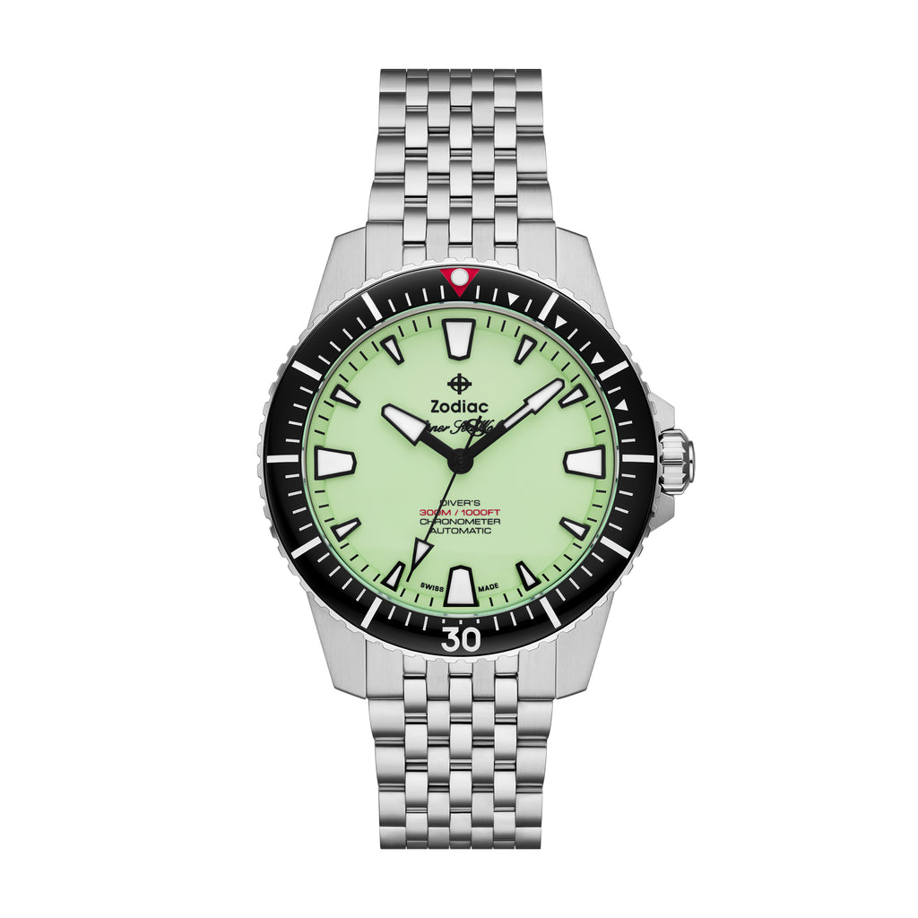 Zodiac ZO3560 Super Sea Wolf Full Lume Dial Automatic