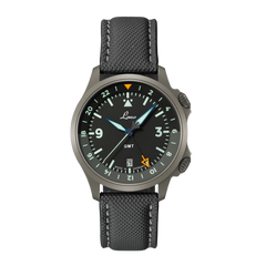 Laco 862187 Frankfurt 40 GMT Schwarz Pilot Watches Special Models Automatic