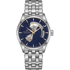 Hamilton H32705140 Jazzmaster Midnight Blue Open Heart Auto 42mm