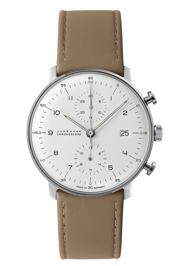 Junghans 27/4502.02 max bill Chronoscope Automatic White Dial