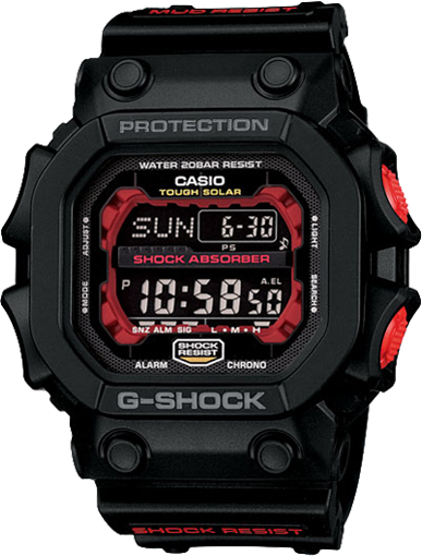 G-Shock GX56-1 King Square Black Red Resin Digital Tough Solar