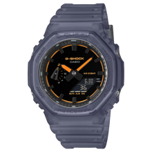 G-Shock GA2100K-2A Mysterious Smoky Light Blue Orange Ana-Digi Octagon Resin