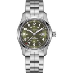 Hamilton H70605160 Khaki Field Automatic 42mm Olive Green Sunburst Stainless Steel
