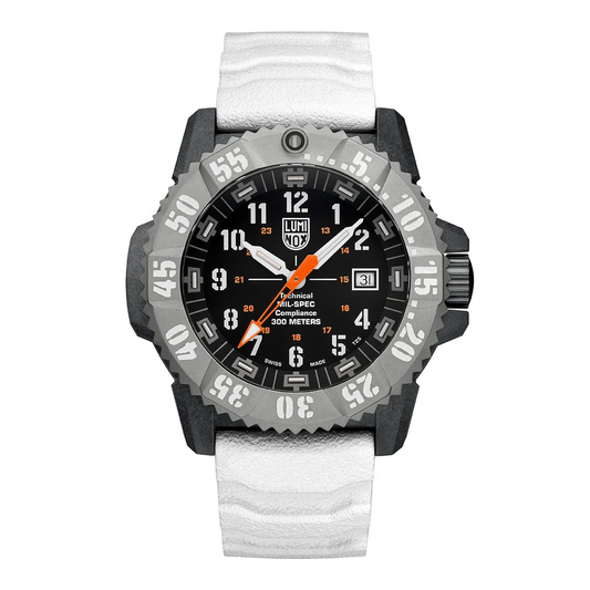 Luminox XL.3359.SET Mil-Spec Carbonox 46mm Titanium Bezel Quartz White Strap