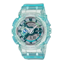 G-Shock GMAS110VW-2A Near Virtual Worlds Transparent Turquoise Ladies