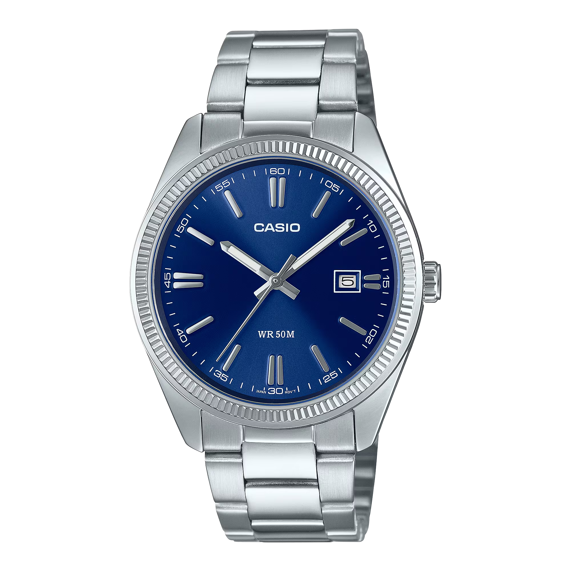 Casio Vintage MTP1302D-2AV Analog Blue Dial Stainless Steel Quartz