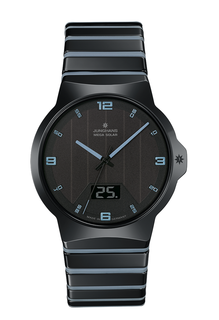 Junghans 18/1400.44 Force Mega Solar Ceramic Radio Controlled Black