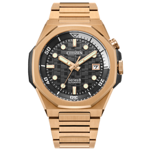 Citizen NB6069-53H Series8 890 Black Textured Dial Gold-Tone Automatic Exclusive