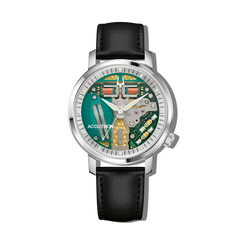 Accutron 26A211 Spaceview 314 Tuning Fork Revival Stainless Steel Black