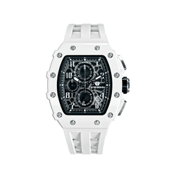 Tsar Bomba TB8204B-01 Elemental Bioceramic Date White Accents Quartz