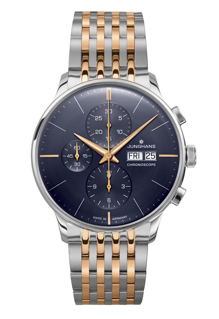 Junghans 27/4536.47 Meister Chronoscope Two Tone Blue Dial Automatic