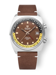 Nivada Grenchen 32061A14 Antarctic GMT Tropical Brown 36mm Automatic