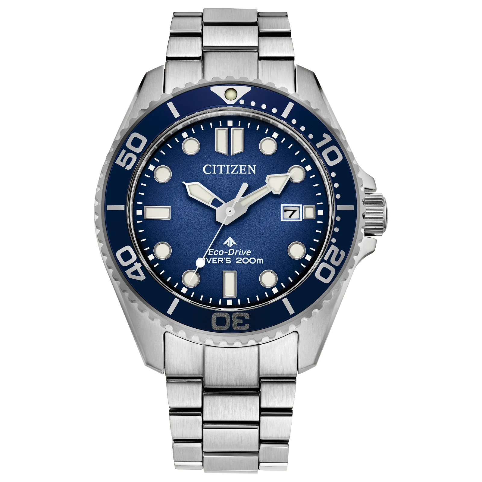 Citizen BN0260-54L Promaster Dive Blue Dial 200m Eco Drive Stainless Steel