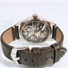 Claude Meylan 6044 Lac Mechanical Skeleton Black Movement Stainless