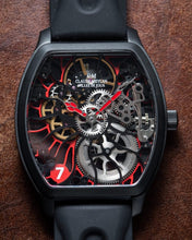 Claude Meylan 6047-NR Tortue Rainbow Skeleton Red Black Movement