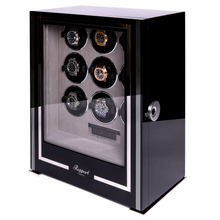 Rapport W209 Paramount Nine Watch Winder Fingerprint Locking Ebony Finish