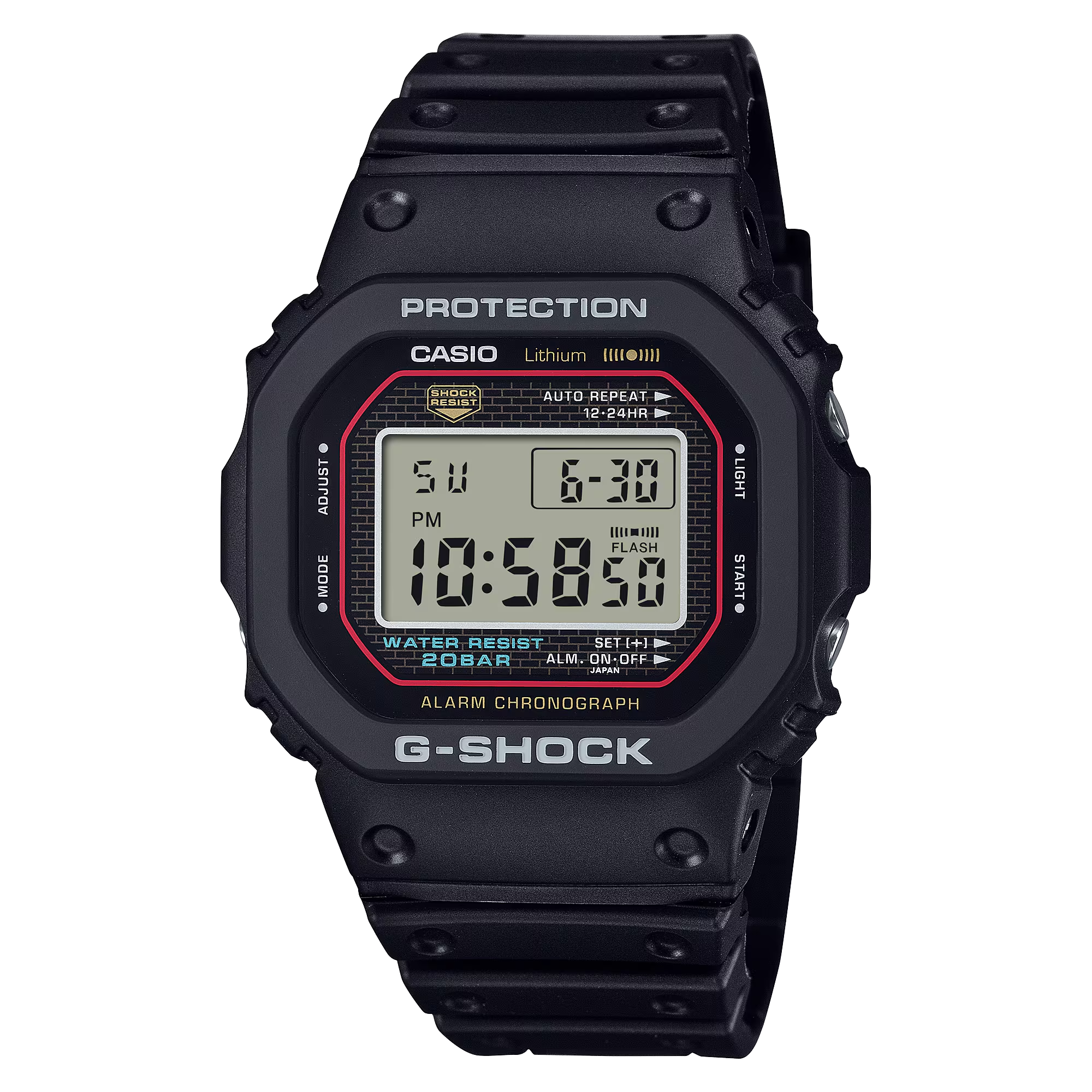 G-Shock DW5000R-1A 40th Anniversary 5000 Series Square Re-Creation