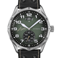 Junghans 27/4495.00 Pilot Automatic Green Dial Date Small Seconds