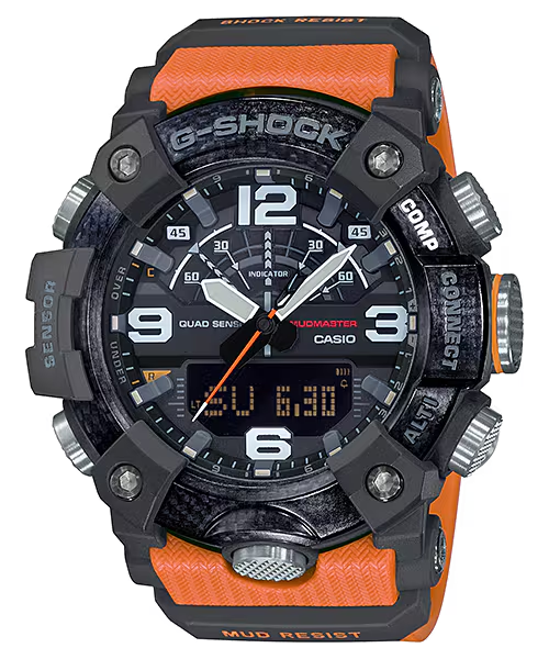 G-Shock GGB100-1A9 Master of G Land Mudmaster Triple Sensor Orange